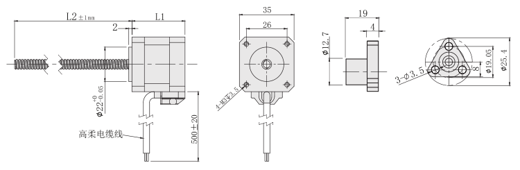 35丝杆电机尺寸图