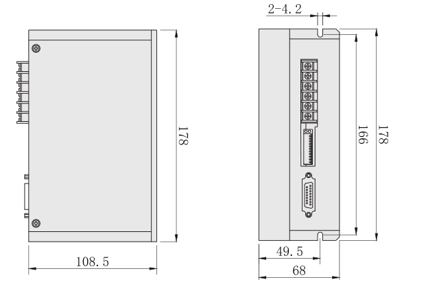 SCH-422R驱动器外形尺寸图